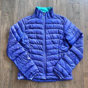 Sierra Designs Dridown 800 Puffer Jacket, Size S, Lightweight Purple Outdoor Ski